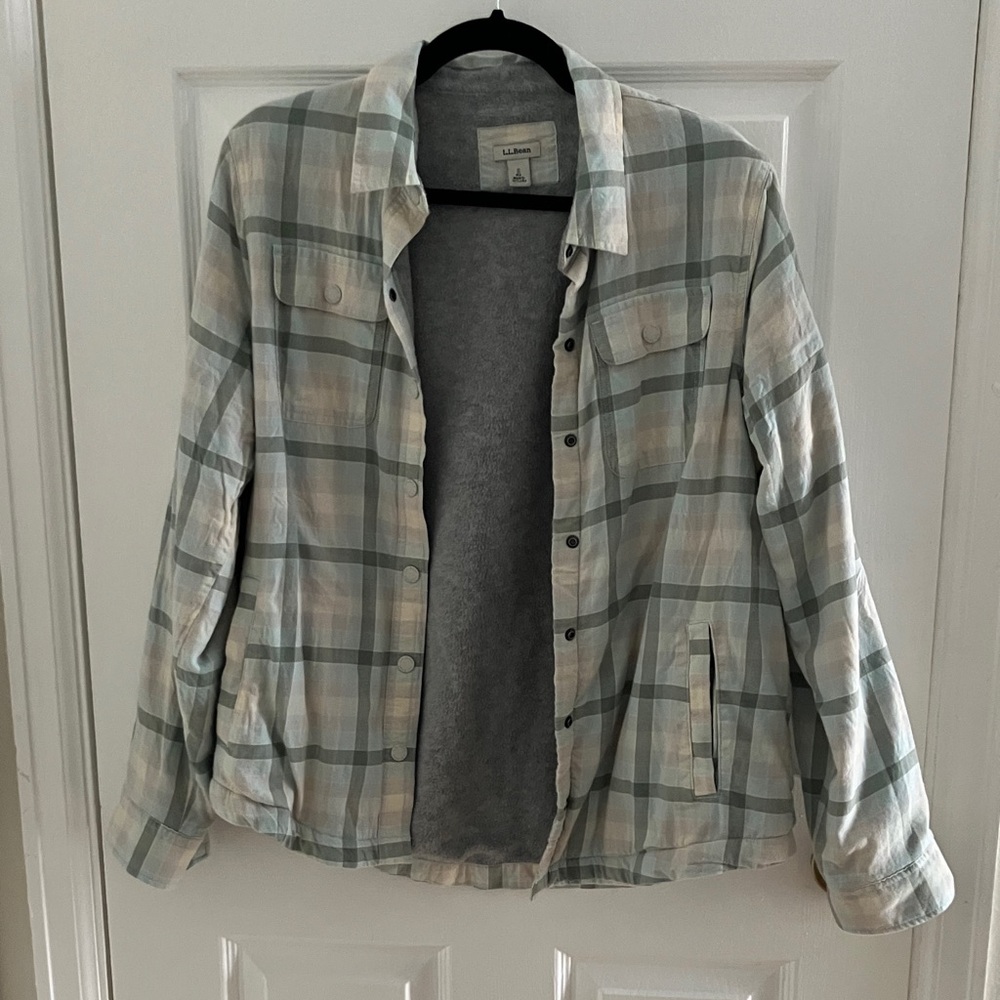 LL Bean Fleece Lined Flannel